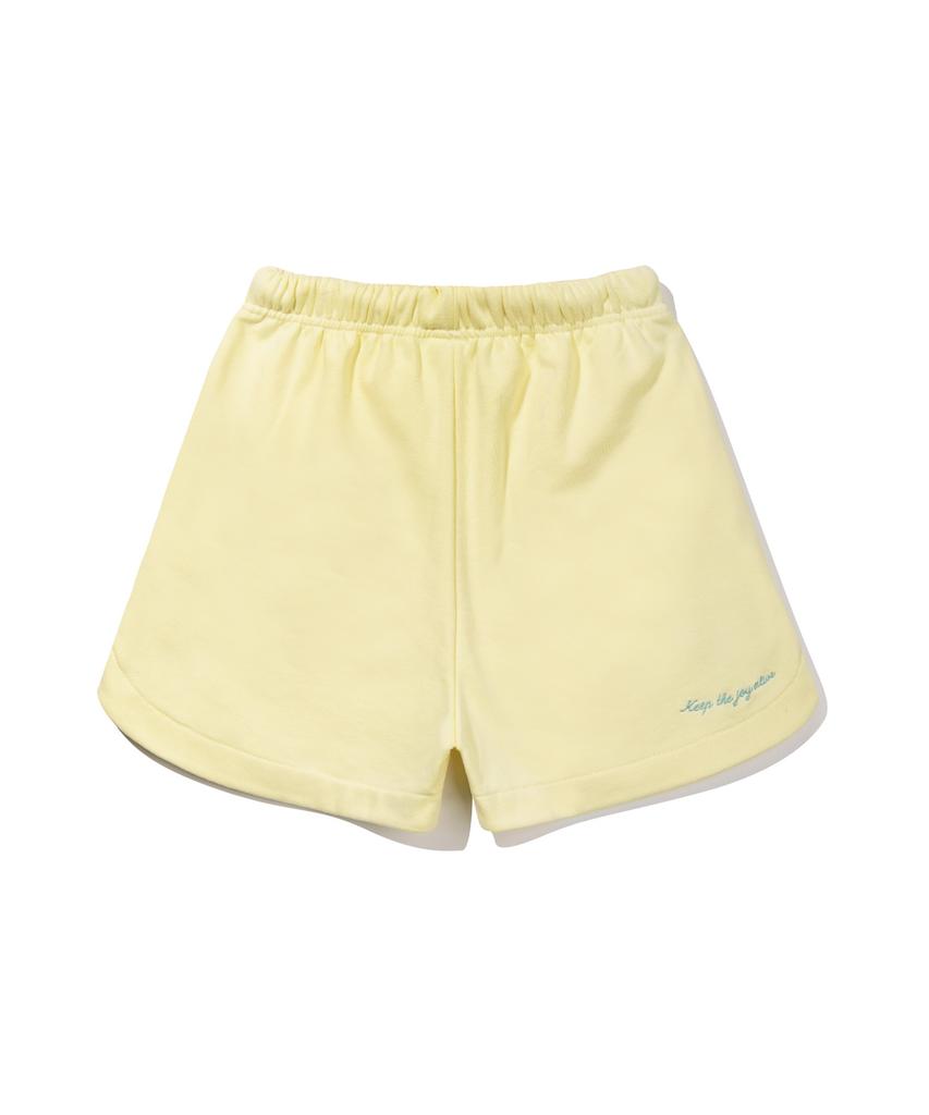 BAKKEN Signature Logo Sweat Shorts Bk2998_Yellow