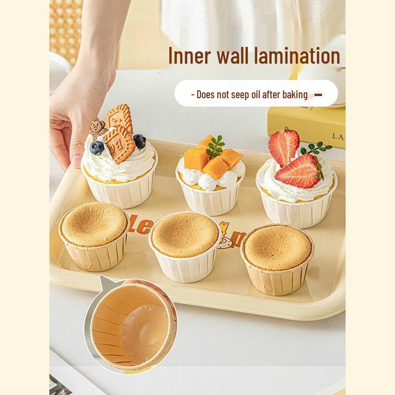 Extra Large Rolled-Edge Aluminum Foil Cupcake Baking Cups with Kraft Newspaper Print