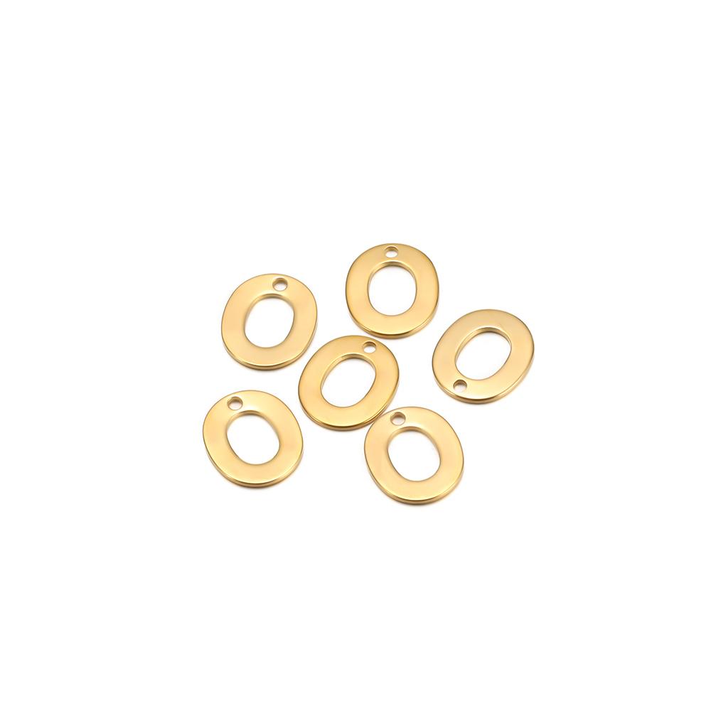 30pcs Stainless Steel Gold Color A-Z 26 Letter Pendant Alphabet Charms Pendant for DIY Jewelry Making Earrings Bracelet Necklace