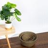 Retro Wicker Woven Seagrass Belly Baskets Planter Pot Foldable Straw Laundry Toys Sundries Organizer Baskets Home Boho Decor