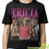 TRICIA HELFER SHIRT, Tricia Helfer Vintage T-Shirt, Tricia Janine Helfer Canadian Actress Retro Bootleg Merch, Tricia Heller Tees Fans Gift