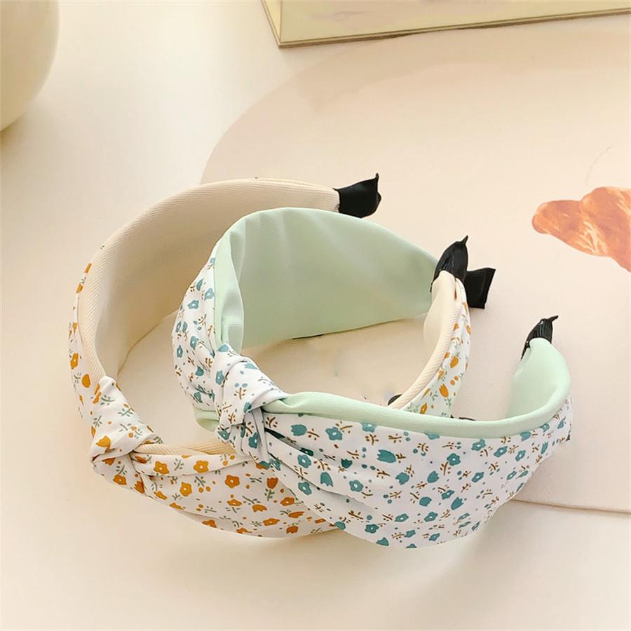Fashionable and fresh patterned hairband for women, sweet floral bows, headband, children's dance versatile hair accessories