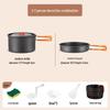 Portable Outdoor Camping Cookware Set with Kettle and Frying Pan