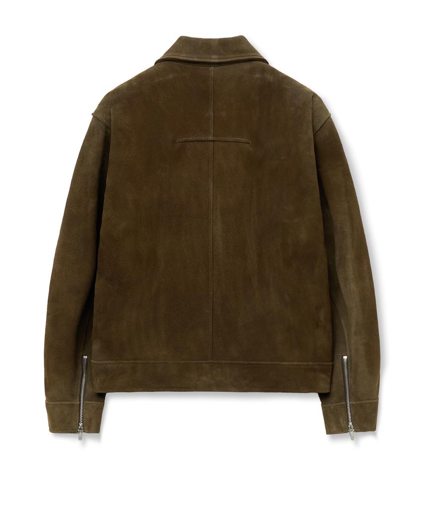 Sperone [Real Leather] Suede Layer Jacket (Khaki Brown)