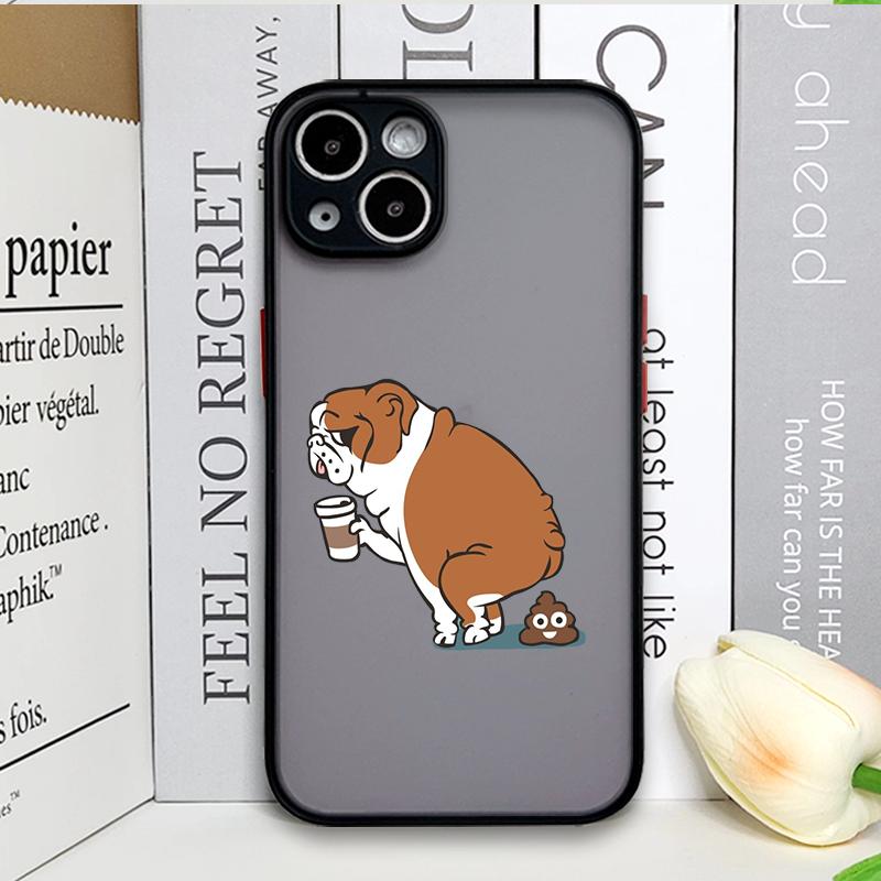Funny Cartoon Coffee Dog Couple Phone Case for Xiaomi Redmi Note 14 Pro Plus 13 12 11 11T 10 Pro+ 9 S 8 PRO 5G Paired Hard Cover