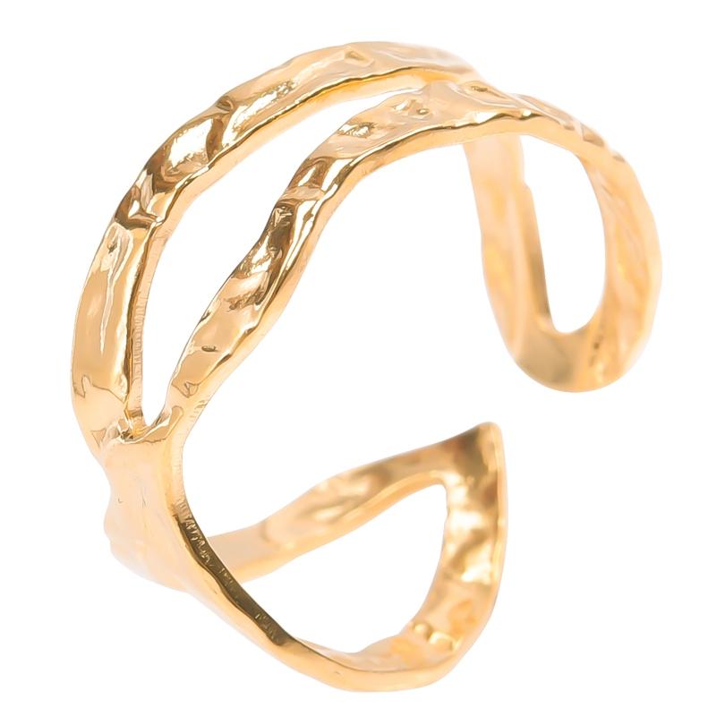

Gold Color Sweet Love Heart Charm Rings For Women Men Accessories 18k Stainless Steel Ring 2026 Trend Jewelry Anillo Couple Gift