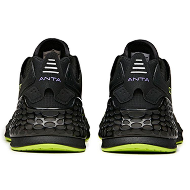 Anta C37+ Comfortable Daily Breathable Wear-Resistant Non-Slip Low-Top Running Shoes Men sneaker Black Purple 912045537-5