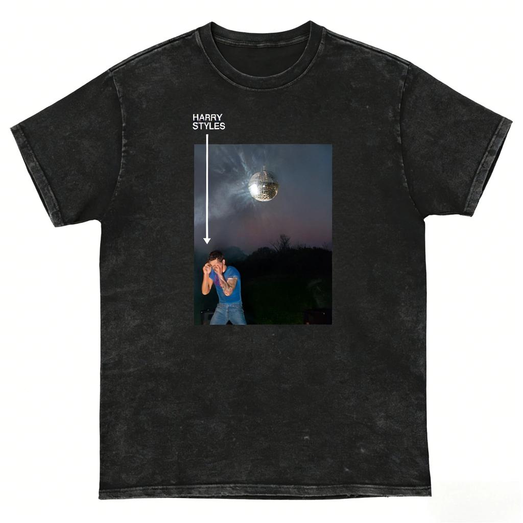Y2k Hot Sale Tshirt Harry Styles Kiss All The Time Disco Occasionally Album Acid Wash Cotton Casual Loose Short Sleeve Unisex