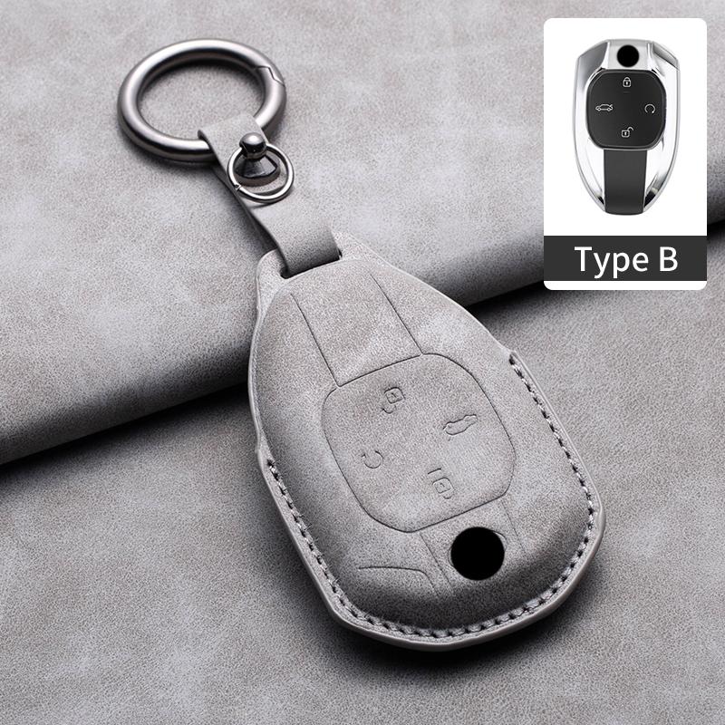 Leather Car Remote Key Case Cover For GAC Trumpchi GS4 GM8 GA3 GA6 SGS7 GA4 GS5 GS3 Legend GS8 Keychain Accessories