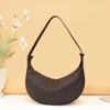 Lychee pattern soft leather crescent armpit bag shoulder women's bag