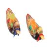 1 Pair Wooden Mandarin Ducks Figurine Colorful Love Birds Duck Statue Handmade Decorative Sculpture