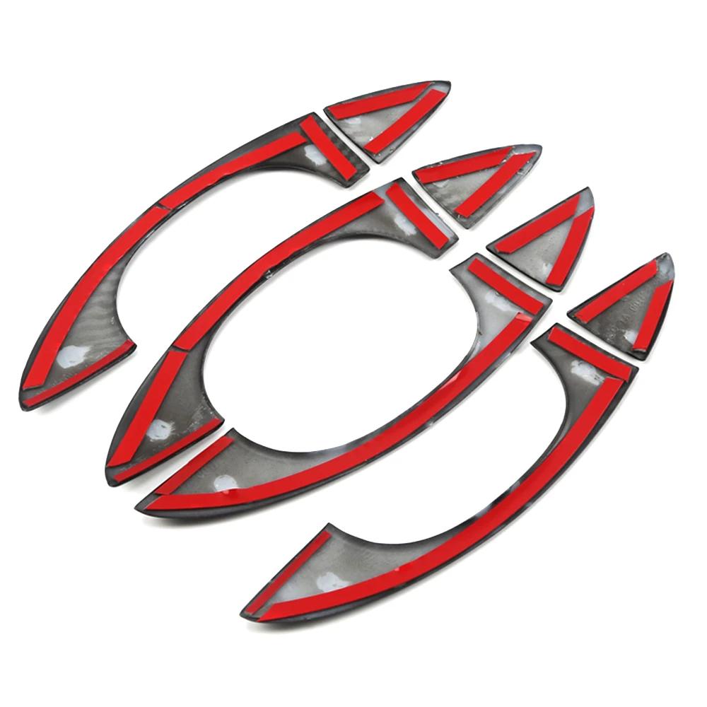 For Volkswagen VW T-ROC Atlas Teramont 2017-2024 Chrome Exterior Side Door Handle Cover Moulding Trim Frame For Skoda Octavia