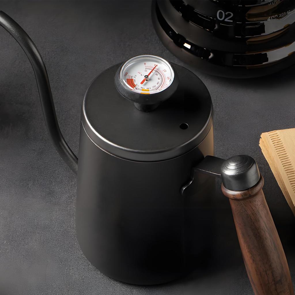 SINGERTOP Drip Pot Thermometer Coffee Thermometer Liquid Thermometer Clip Type Washable Drip Steam Drip Pot Milk Pitcher Espresso Milk Frother for