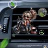 2D Flat Motorcycle Girl Car Vent Clip Decorative Diffuser (fragrance Not Included), Car Interior Decoration, Aromatherapy Clip,ideal for Holiday Gifts