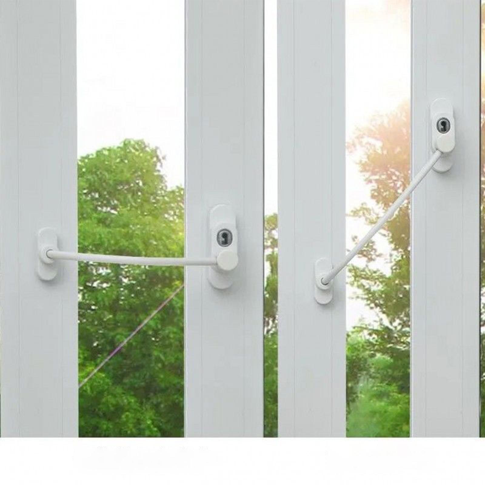 Оконный предохранитель ограничитель поворотного окна противовзломная защелка раздвижная дверь защита от детей замок для двери и окна оконная защелка белый