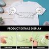 T-Shirt Ruler Guide Alignment Tool Chart DIY Measuring Ruler V-Neck Clear Round PVC Ruler for Sewing Design Back Front Clothing
