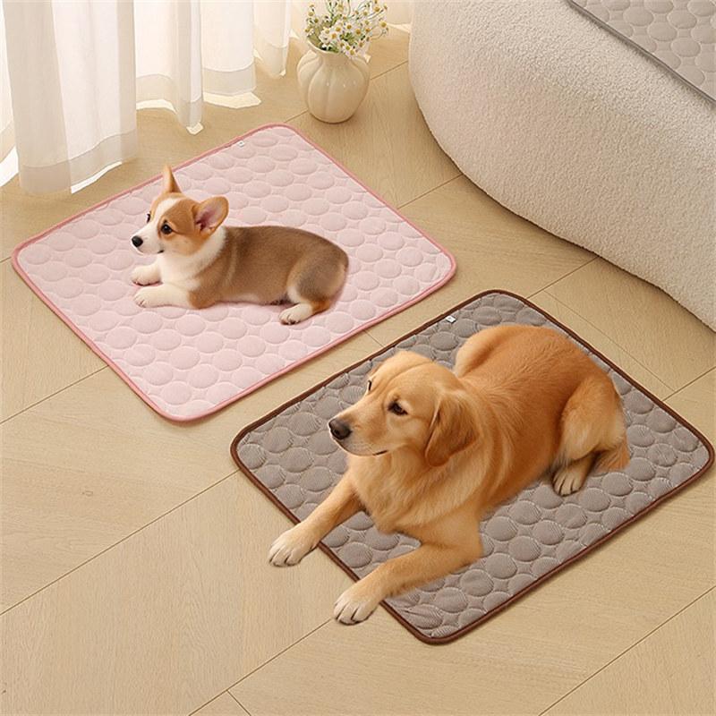 Self Cooling Mat Bed Pet Dog Cat Heat Relief Non-Toxic Summer Bed Pad XS S M L XL XXL Pets Accessories GZW