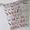 5D illusion polarized butterfly nail sticker pink purple blue fashionable self-adhesive butterfly nail art decoration sticker