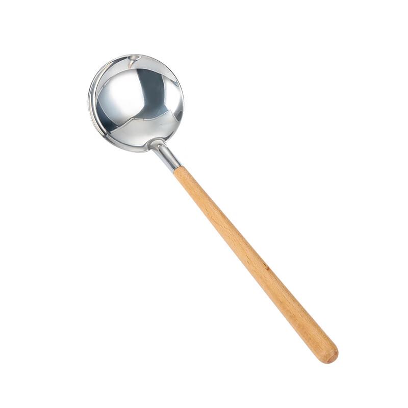 

Wutuo Stainless Steel Wooden Handle Kitchen Ladle