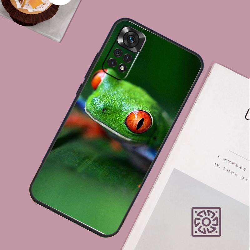 Green Frog Wildlife Case For Xiaomi Redmi Note 14 13 12 11 15 Pro Plus Redmi 15 13 10 10C 12C 13C 14C 15C Cover