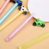 10pcs 0.5mm Creative Soft Rubber Head Cool Sports Car Motorcycle Styling Neutral Pen Black Water Pen Graffiti Hand Account Pen Stationery Gift