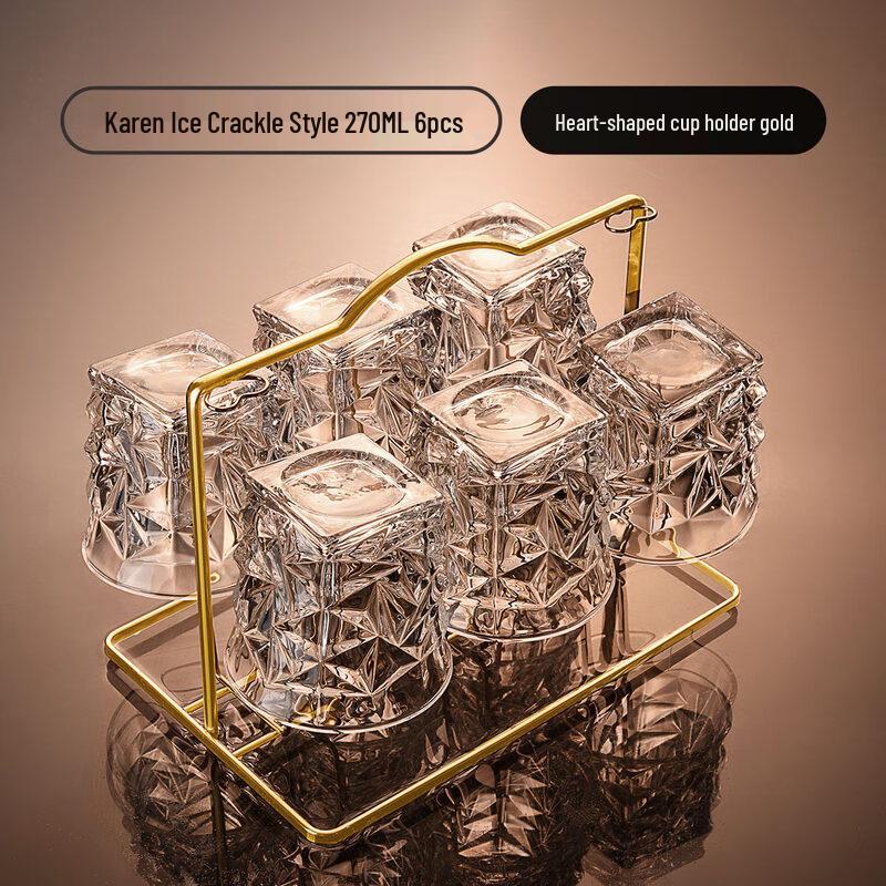 Octagonal Crystal Whiskey Glass
