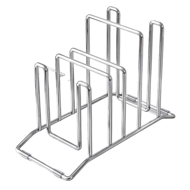 304 Stainless Steel Thickened Countertop, Kitchen Cutting Board Rack, Pot Lid Rack