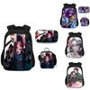 Eye-catching Demon Slayer Kimetsu No Yaiba Print Backpack With Organized Storage Compartments