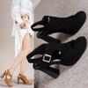 Women Sandals Ladies High Heels Sandals Fashion Fish Mouth Hollow Roma 2024 Summer Shoes Casual Belt Buckle Peep Toe Footwear