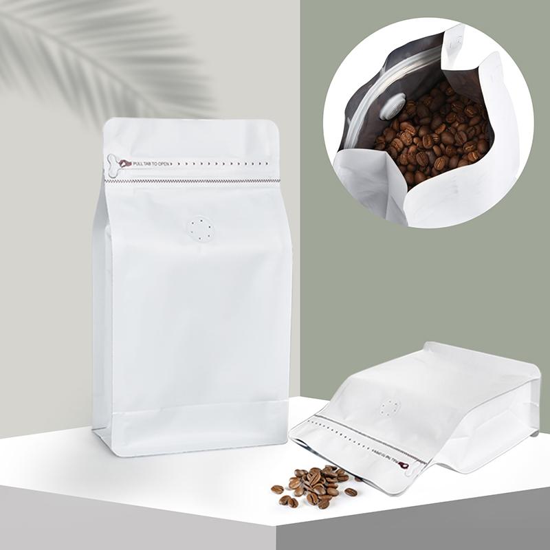 50Pcs Coffee Stand Up Pouch With Valve &Ziplock Pulltab Ground Coffee Beans Nutdried Tea Leaf Mga Pouches Ng Kap