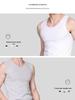 Men's Seamless Cotton Vest - Breathable, Elastic, Ribbed, Round Neck, Comfortable Base Layer