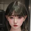 Silicone Figure Head with Rooted Hair and for Makeup Shop and with M16 Stud Only, Life-Size, Mouthpiece, Practice, Supplies, Display, #A25-159