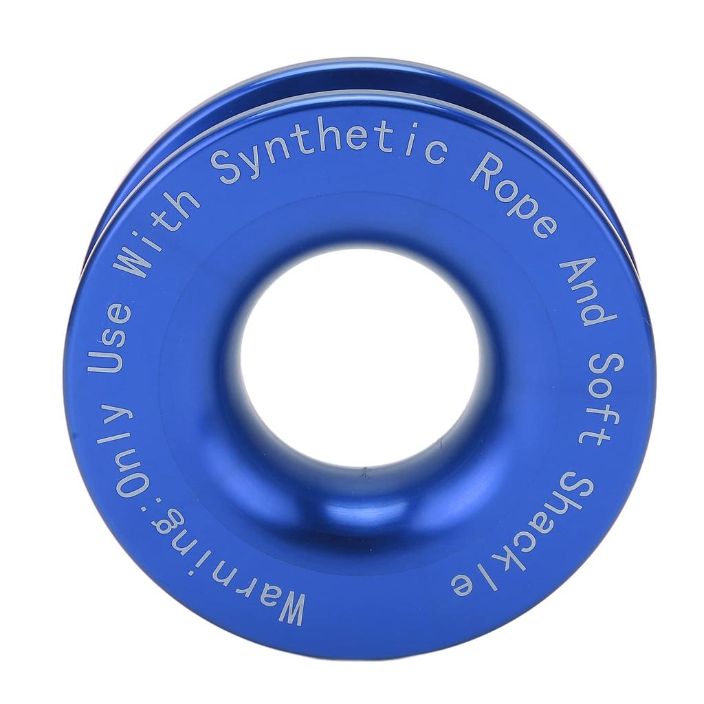 High Strength Winch Snatch Recovery Ring for Soft Shackle and Winch Rope, 41000 Lbs Break Strength (Blue)