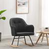 Day and Night - Day and Night Dark Gray Velvet Rocking Chair