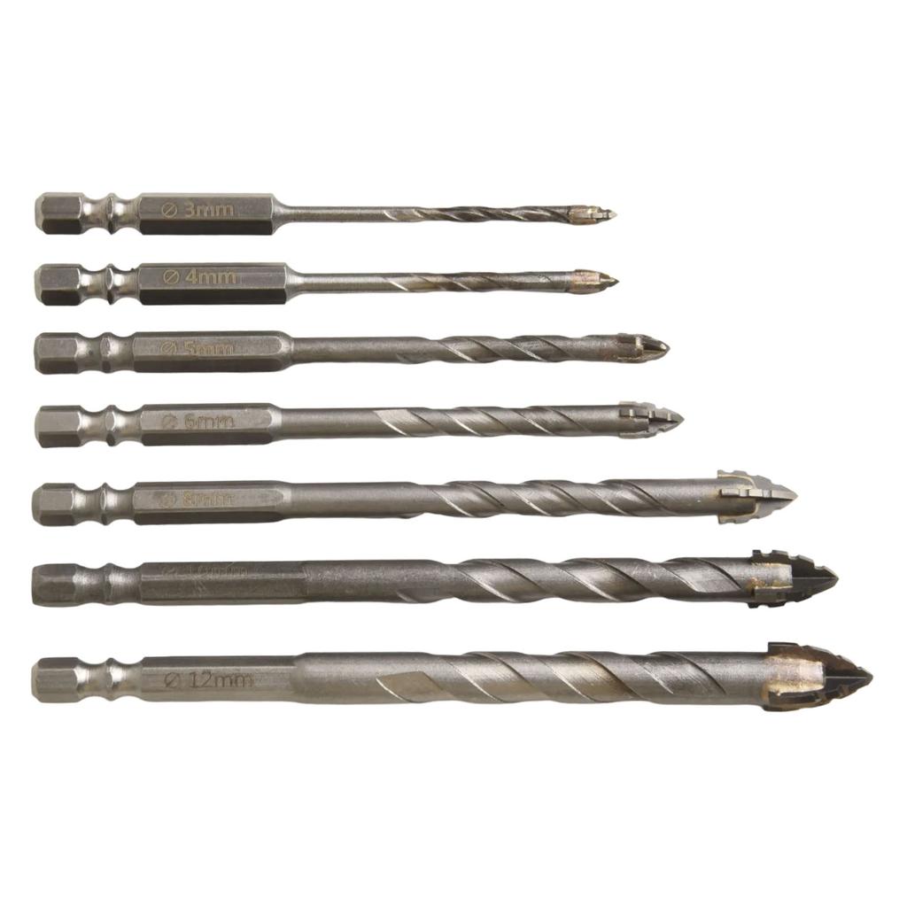 DIY Projects Approx.8mm Glass Tile Drill Efficient Tile Punching Tool Set Electric Drill Hex Shank Diameter 6.35mm