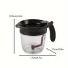 1pc Fat Separator Bottom for Mess-Free Straining Built-in Oil Strainer for Efficient Grease Separation Essential Kitchen Utensil