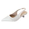 F8688-17 Pointed High Heels Bag Head Sandals Fairy Shoes 2025 New Spring and Summer French Temperament Single Shoes