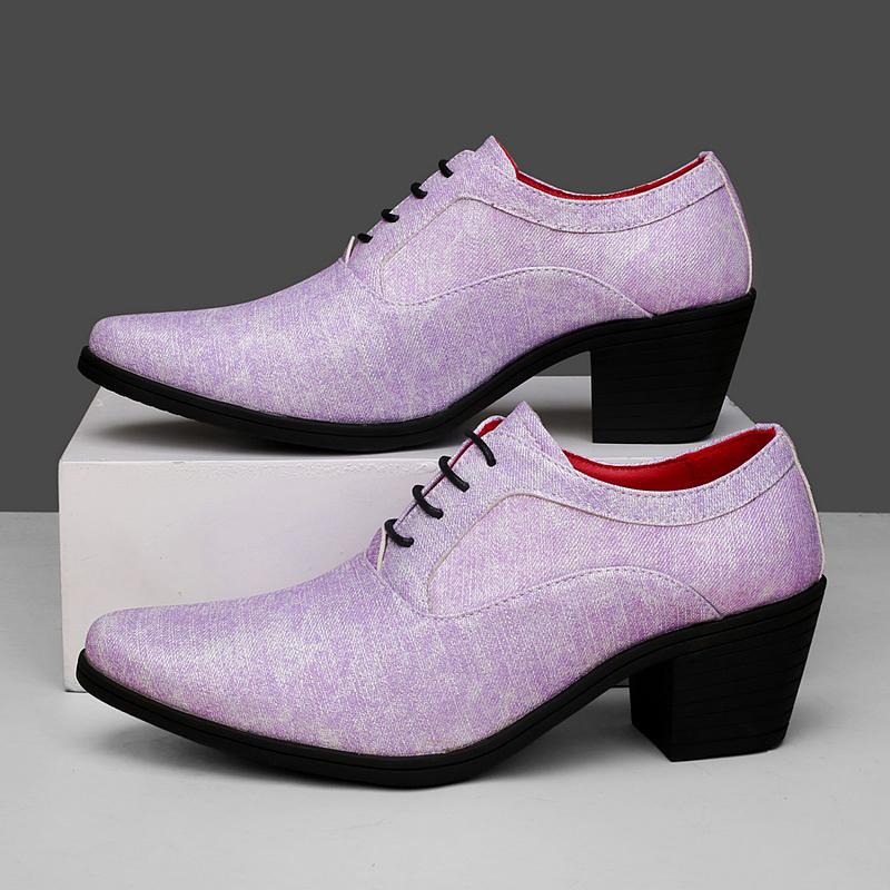 Men Shoes British Business Casual Shoes Fashion Height Increasing High Heeled Leather Shoe Wedding Shoes for Men Party Dress Oes