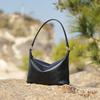 Ladies' 2025 Summer Vintage Veg-Tanned Cowhide Hobo Bag - Classic & Versatile Crossbody for Commuting Women's Shoulder Handbag