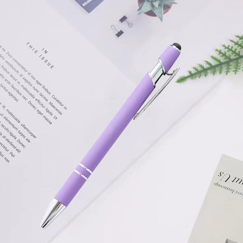 Spot Metal Ballpoint Pen with Aluminum Barrel and Capacitive Touch Tip – Customizable Logo Gift Pen