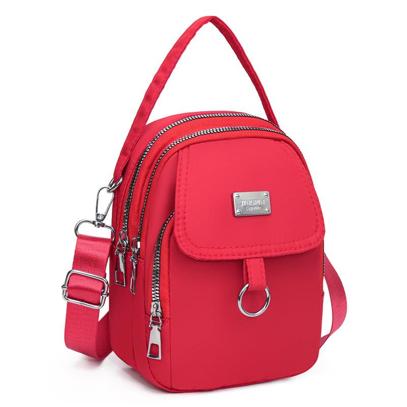 Water-Resistant Women's Crossbody Bag - Adjustable Strap  Zip Closure Minimalist Design Durable Polyester Lining