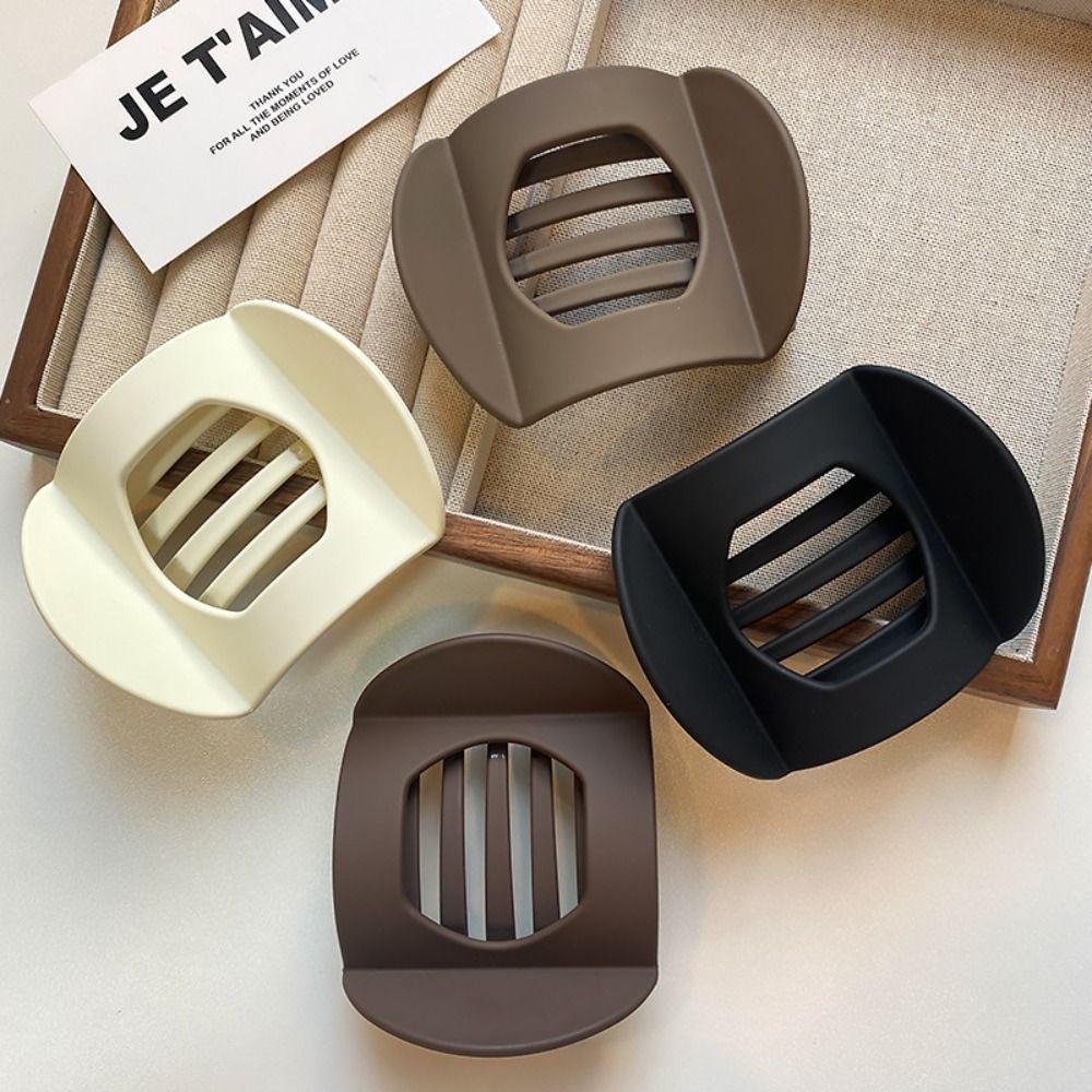 

Matte Hairpin Arc Shaped Hair Barrettes Vintage Hair Claw Clip For Women кавовий