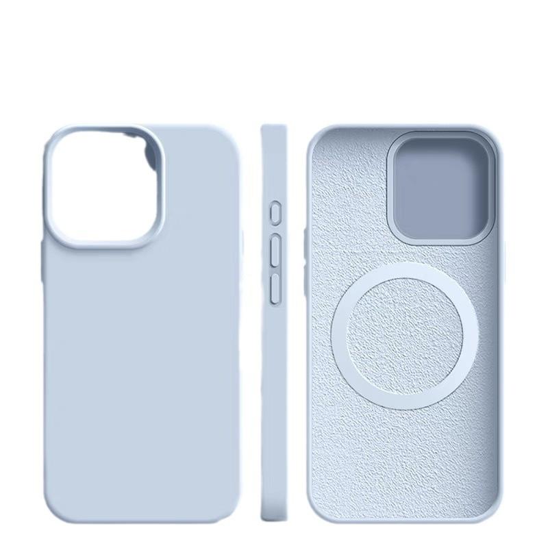 Liquid Silicone MagSafe Magnetic Suction Suitable for IPhone16PROMAX Mobile Phone Case Apple 15 Anti-fall Protection Case