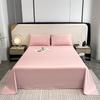 Cotton Bed Flat Sheet for Double Bed Plain Solid Color Top Sheets Single/Queen/King Flat Bedsheets Home Bed Linen Sheets