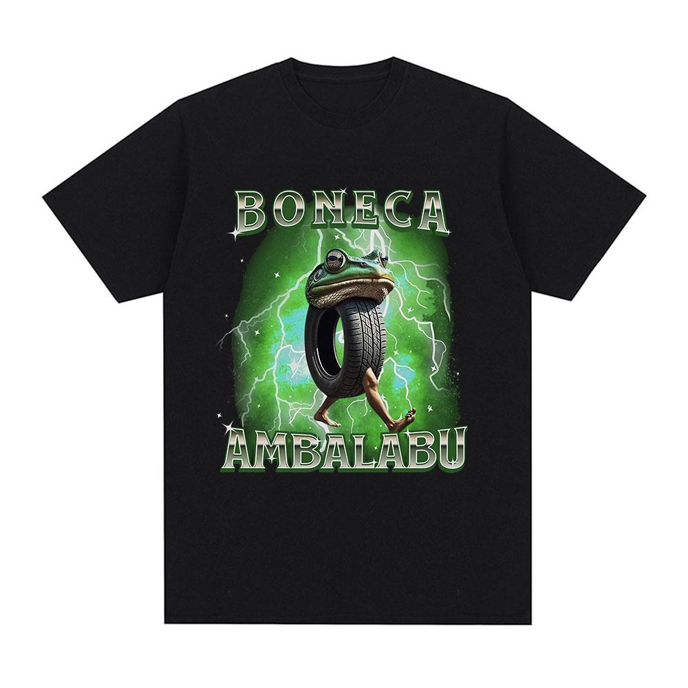 

Boneca Ambalabu Funny Italian Brainrot Meme Frog T-shirt Men Clothing Fashion Humor T Shirts Unisex Summer Cotton T Shirt Tops 5XL різнокольоровий