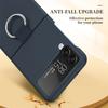 Luxury Matte PC Armor Finger Ring Grip Case For Samsung Galaxy ZFlip Z Flip 6 5 4 3 Zflip6  Zflip5 Zflip4 Zflip3 Candy Funda