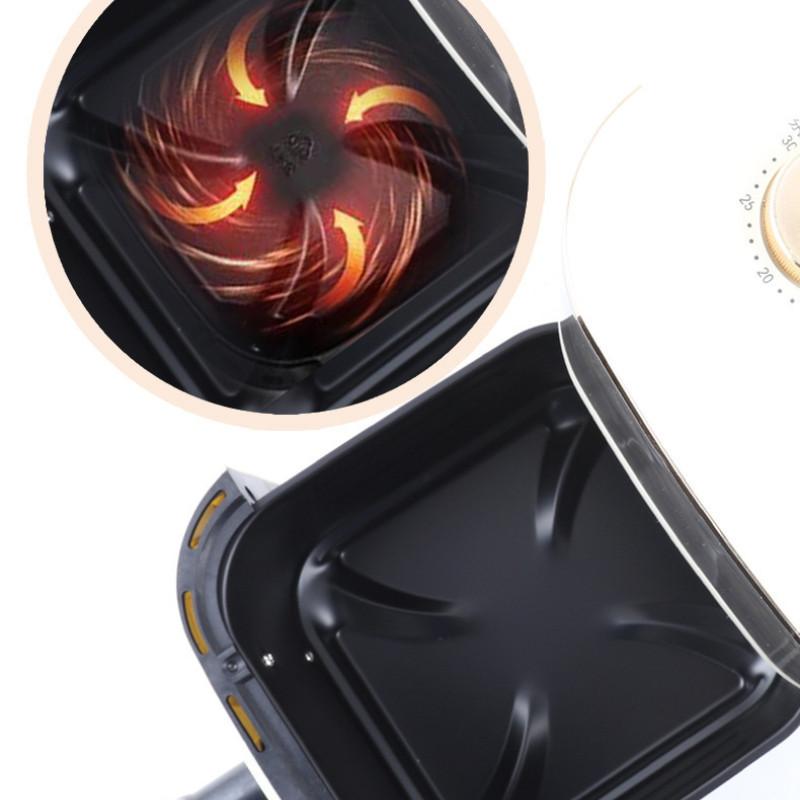 Friggitrice ad aria 1200W Grande capacità Domestica Visiva Intelligente Friggitrice Elettrica Multifunzionale Forno Elettrico Automatico