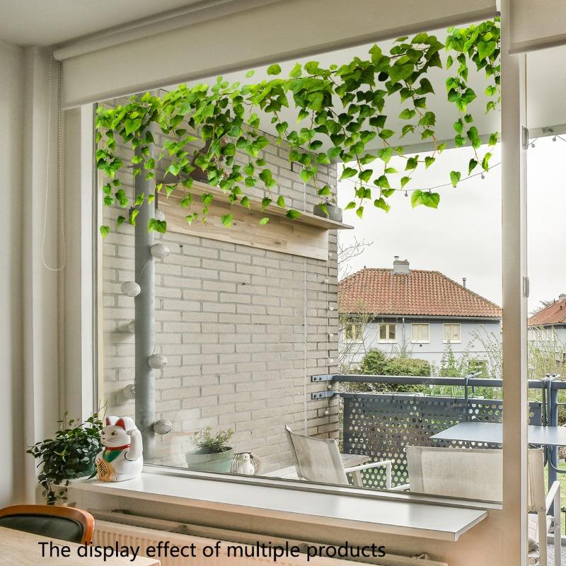 New Creative Green Leaf and Plant Window Stickers for Children's Rooms, Home Decor, Glass Window Decals Stickers Garden