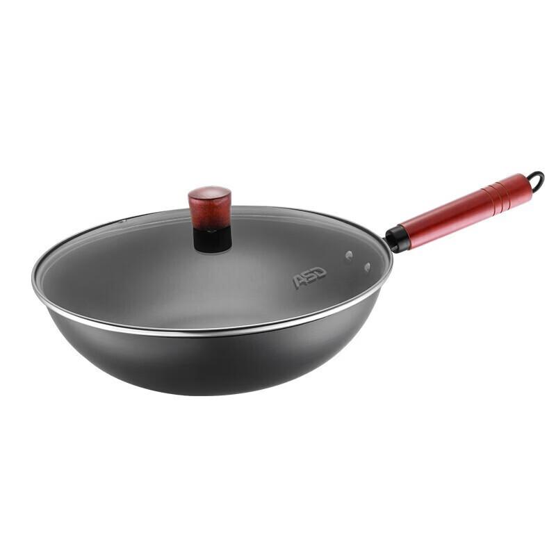 ASD Fine Iron Non-Coated Stir-fry Wok