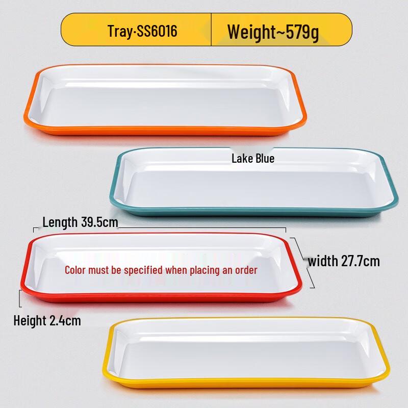JINMEILI Melamine Rectangular Serving Tray